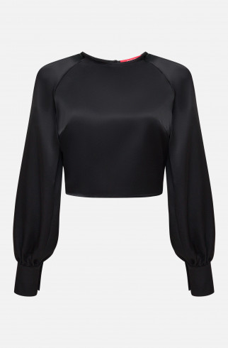 Блуза укороченная , Черный, арт. FRASSBL02BL купить в интернет-магазине