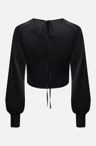 Блуза укороченная , Черный, арт. FRASSBL02BL купить в интернет-магазине