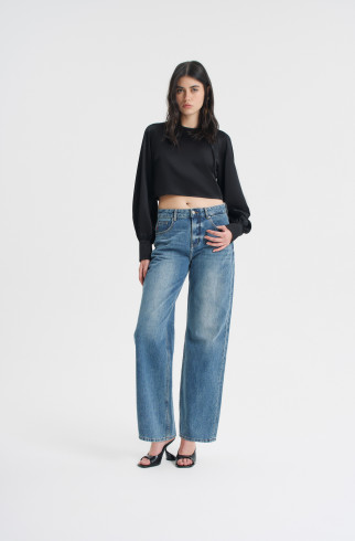 Блуза укороченная , Черный, арт. FRASSBL02BL купить в интернет-магазине