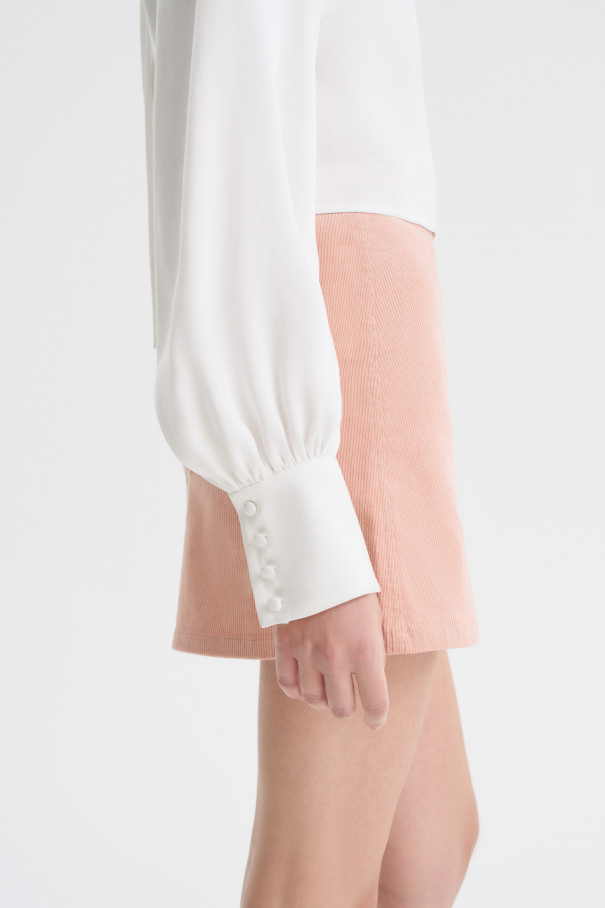 Блуза укороченная , молочный, арт. FRASSBL02ML купить в интернет-магазине