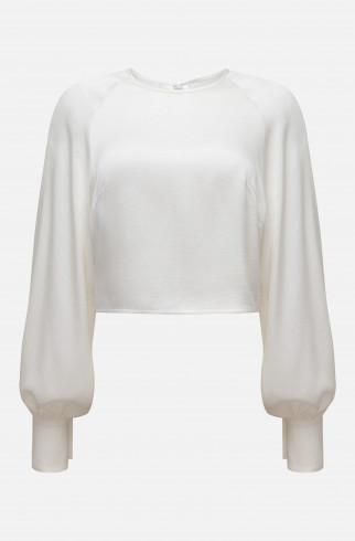 Блуза укороченная , Молочный, арт. FRASSBL02ML купить в интернет-магазине