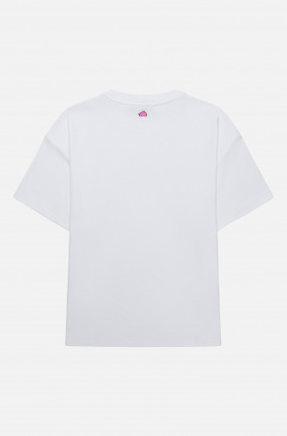 Футболка  с вышивкой , Белый, арт. FRASSTS02WT купить в интернет-магазине