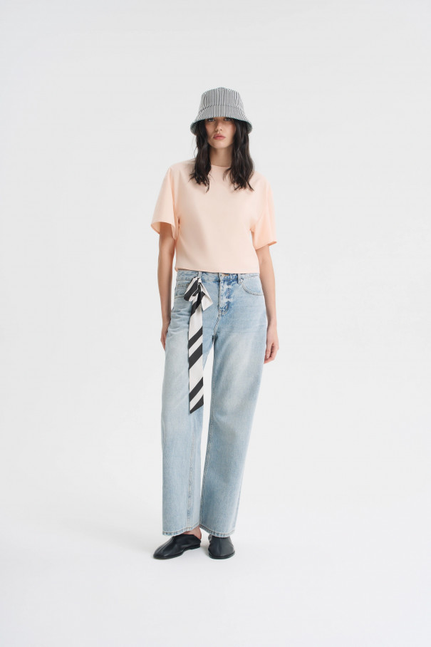 Блуза с коротким рукавом , персиковый, арт. FRASSTS01PC купить в интернет-магазине