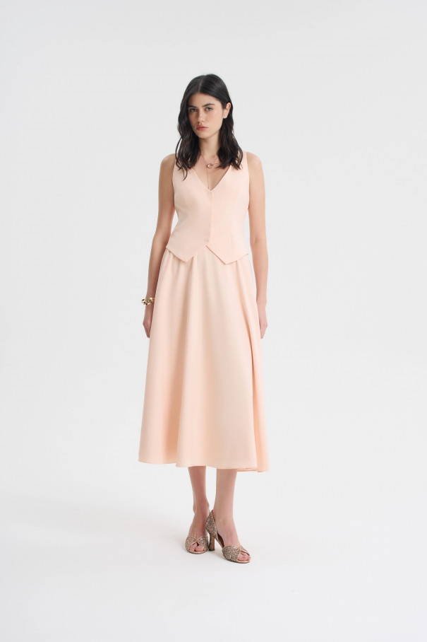 Жилет с V-образным вырезом , персиковый, арт. FRASSVS01PC купить в интернет-магазине