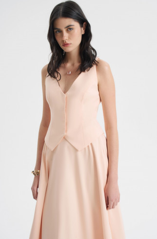 Жилет с V-образным вырезом , Персиковый, арт. FRASSVS01PC купить в интернет-магазине