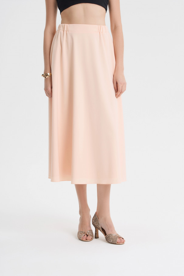 Юбка миди расклешенная , персиковый, арт. FRASSSK10PC купить в интернет-магазине