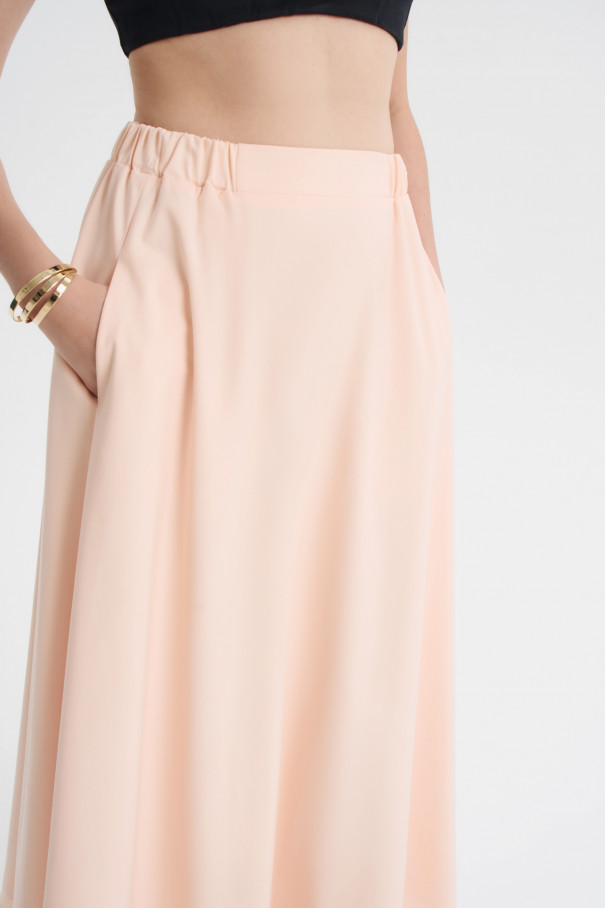 Юбка миди расклешенная , персиковый, арт. FRASSSK10PC купить в интернет-магазине
