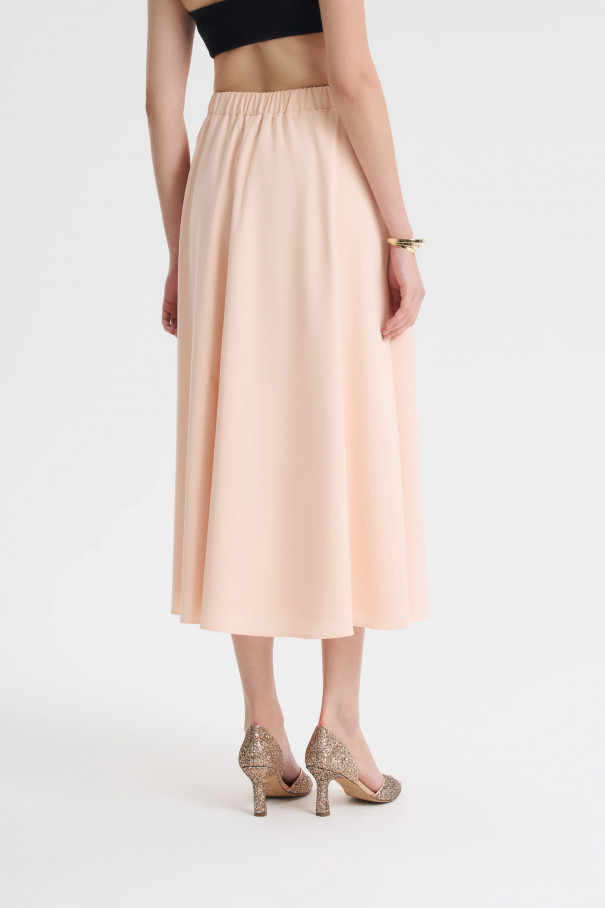 Юбка миди расклешенная , персиковый, арт. FRASSSK10PC купить в интернет-магазине