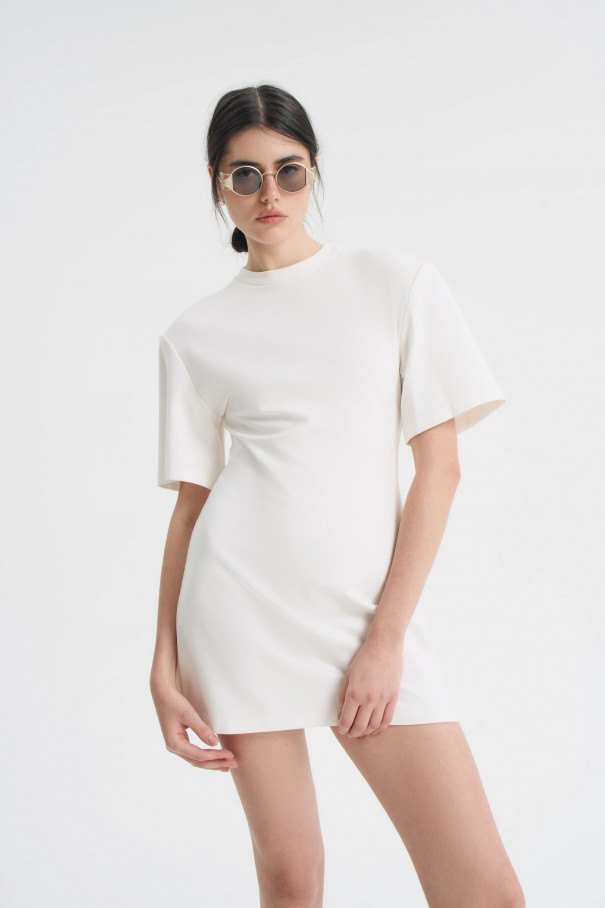 Платье-футболка , молочный, арт. FRASSDR10ML купить в интернет-магазине