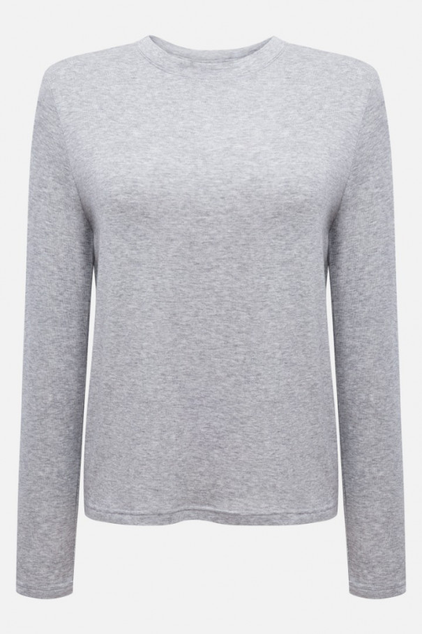 Лонгслив из тонкого трикотажа , серый, арт. FRASSLS00GR купить в интернет-магазине
