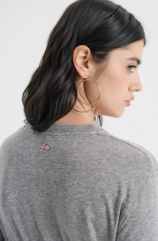 Лонгслив из тонкого трикотажа , Серый, арт. FRASSLS00GR купить в интернет-магазине