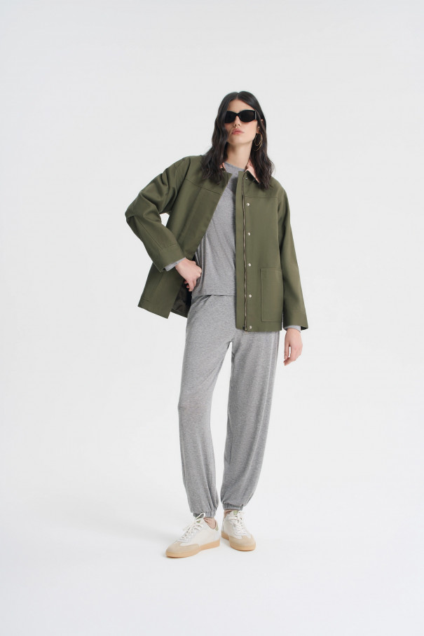 Брюки из тонкого трикотажа , серый, арт. FRASSPN04GR купить в интернет-магазине