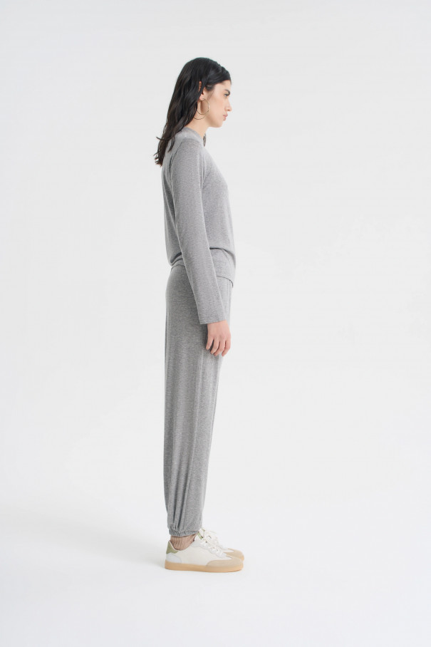 Брюки из тонкого трикотажа , серый, арт. FRASSPN04GR купить в интернет-магазине