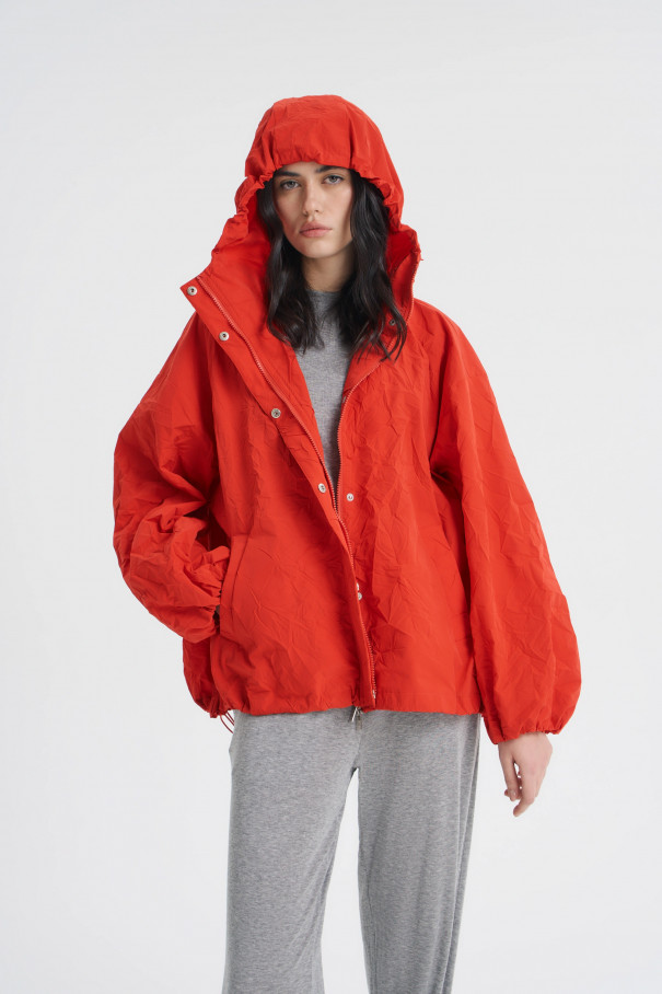 Куртка из жатой плащёвки , красный, арт. FRASSJK02RD купить в интернет-магазине