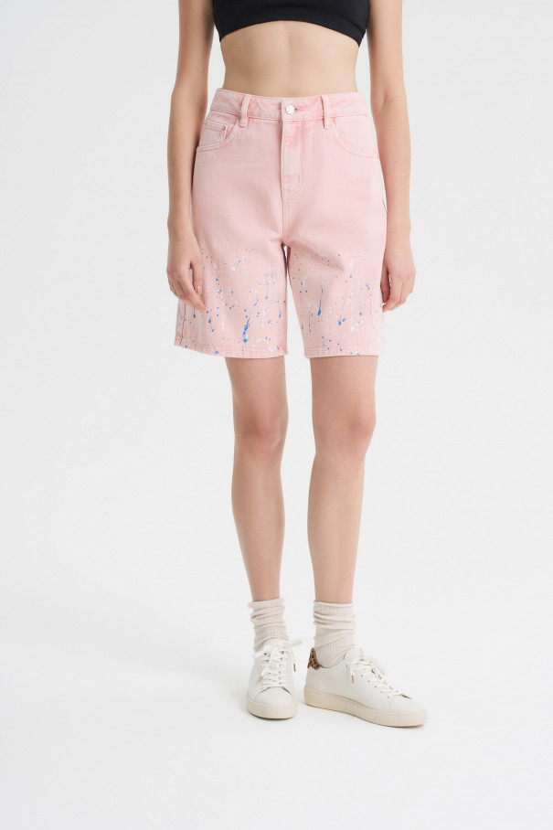 Шорты с принтом разбрызганной краски , розовый, арт. FRASSSR03PN купить в интернет-магазине