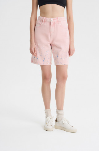 Шорты с принтом разбрызганной краски , Розовый, арт. FRASSSR03PN купить в интернет-магазине