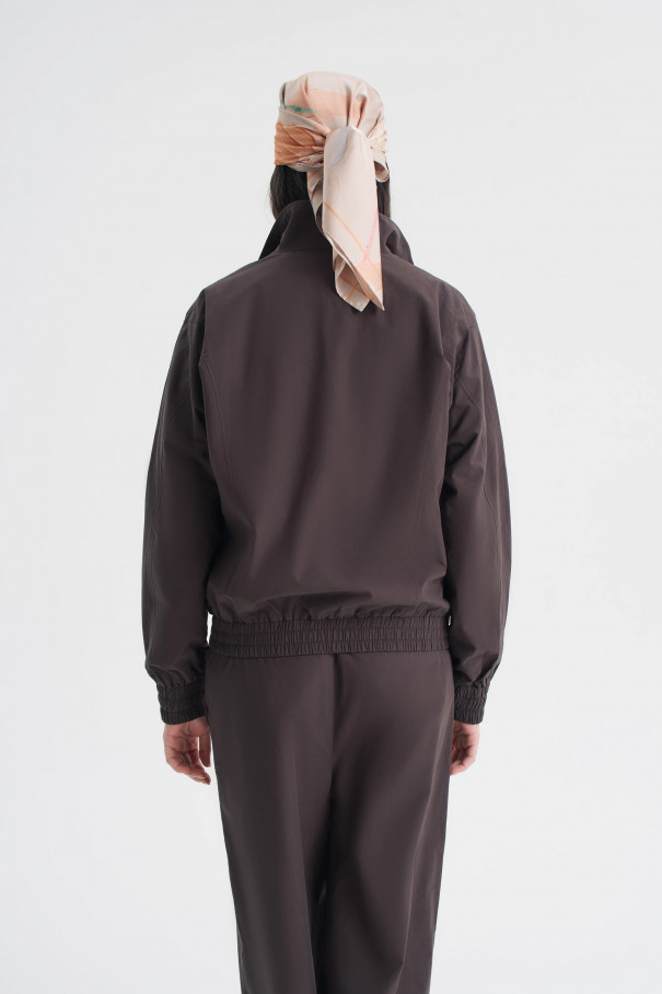 Куртка спортивная из хлопка , коричневый, арт. FRASSJK01BR купить в интернет-магазине