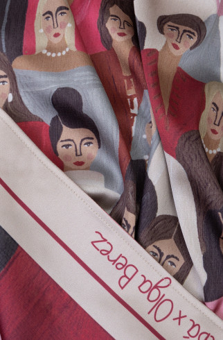 Платок drop#44 , Мультицвет, арт. FS-12435 купить в интернет-магазине