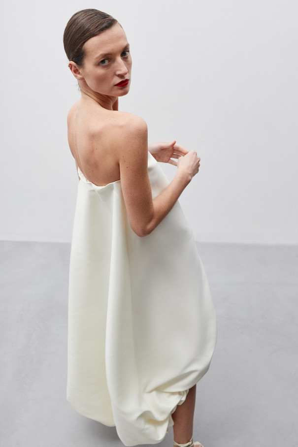 Платье облако молочного цвета , арт. FR20-БР-1-бл-4 купить в интернет-магазине