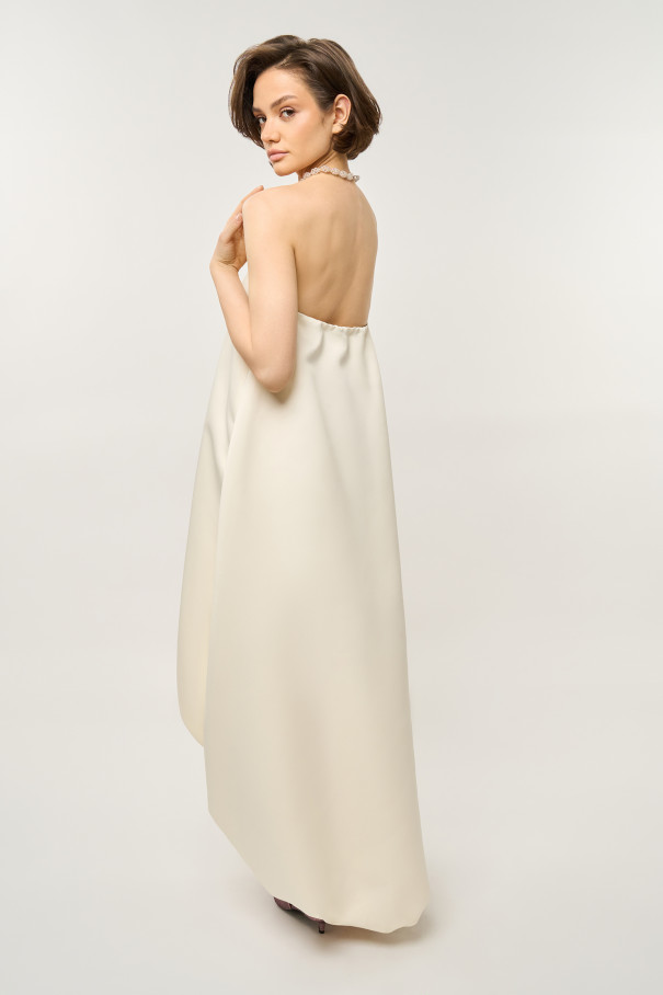 Платье облако молочного цвета , молочный, арт. FR20-БР-1-бл-4 купить в интернет-магазине