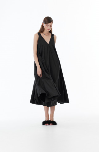 Платье-сарафан из тафты , Чёрный, арт. FR22FW1D03W200B купить в интернет-магазине