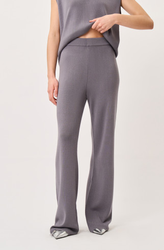 Трикотажные брюки прямого кроя, серый , Серый, арт. FR2204GRSPCO купить в интернет-магазине