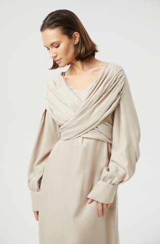 Платье бохо , Серый, арт. FR23SSD43RW520G купить в интернет-магазине