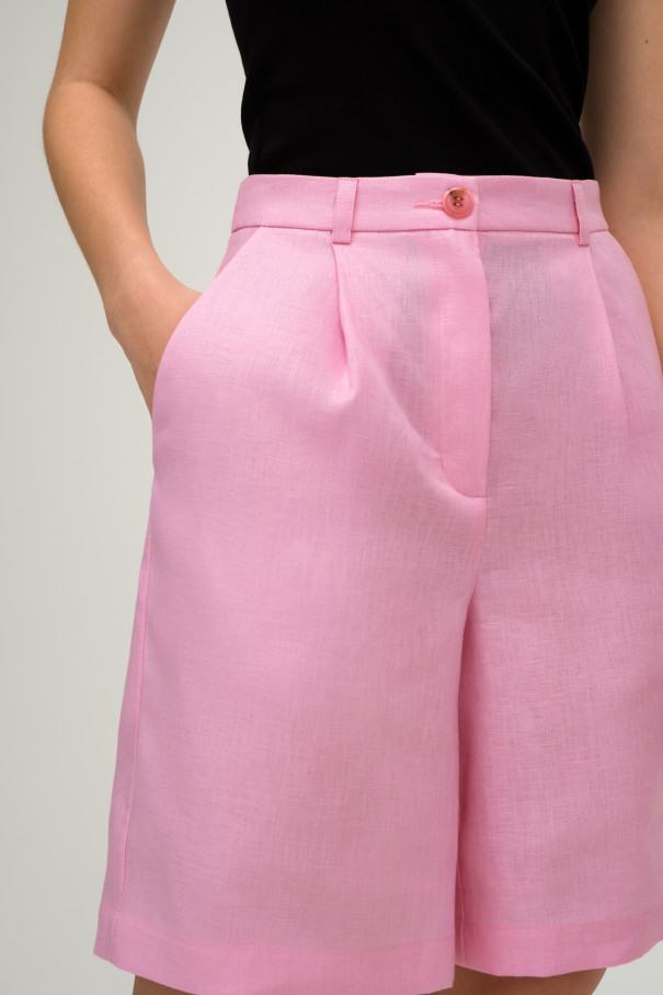 Льняные шорты , розовый, арт. FR23SS1SH1W350P купить в интернет-магазине