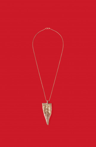 Ожерелье с патиной Hoja triangulo bronce , Бронзовый, арт. 1025 купить в интернет-магазине